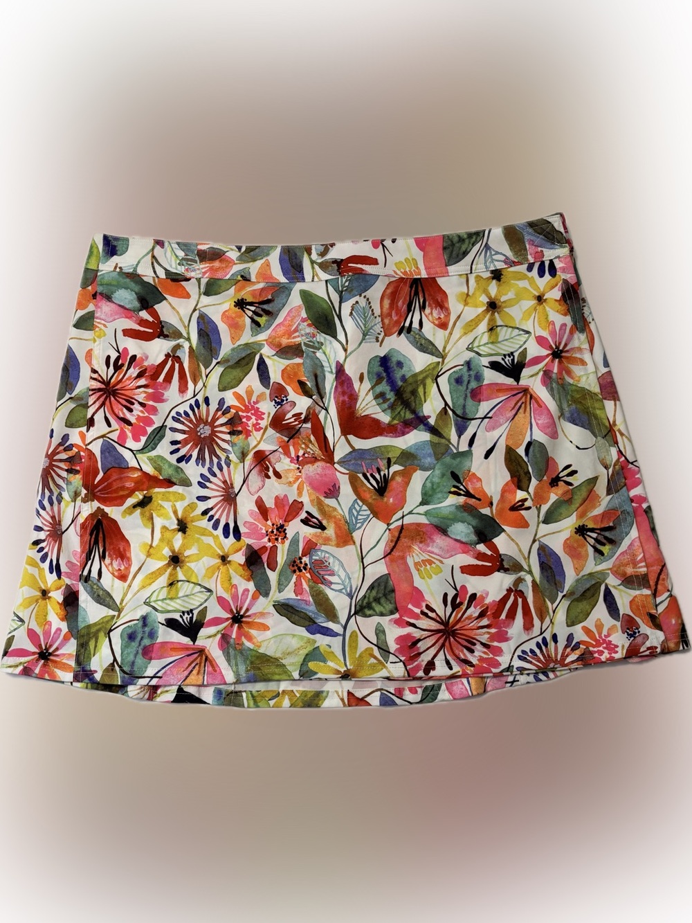 RipSkirt Wildflower Print Wrap Skirt Length 1 Size XXL Travel Beach Cover-Up